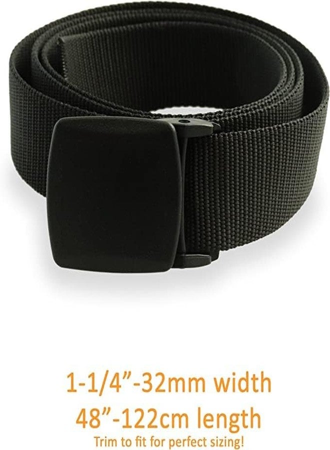 Thomas Bates Trekker Web Belt with Detachable Polycarbonate Military Style Nylon (Black) - Image 4